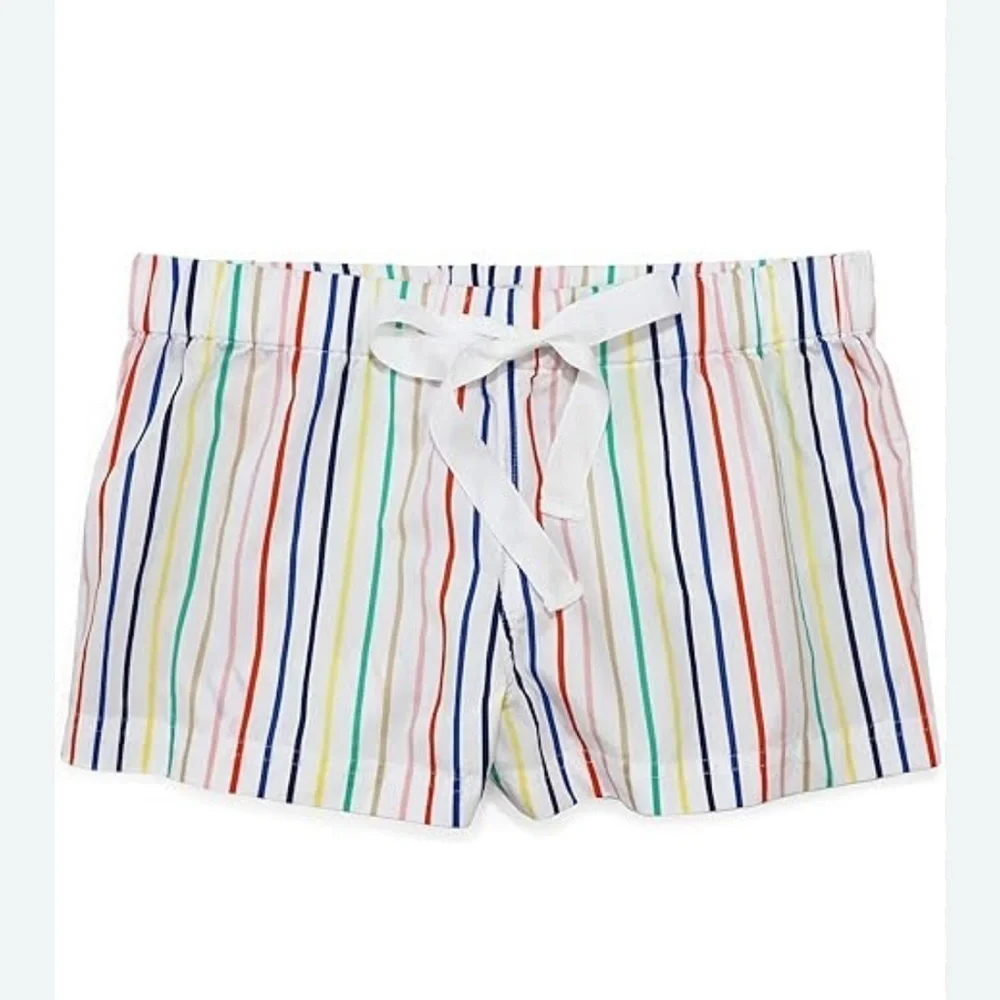 J Crew striped rainbow p.j shorts sz XS